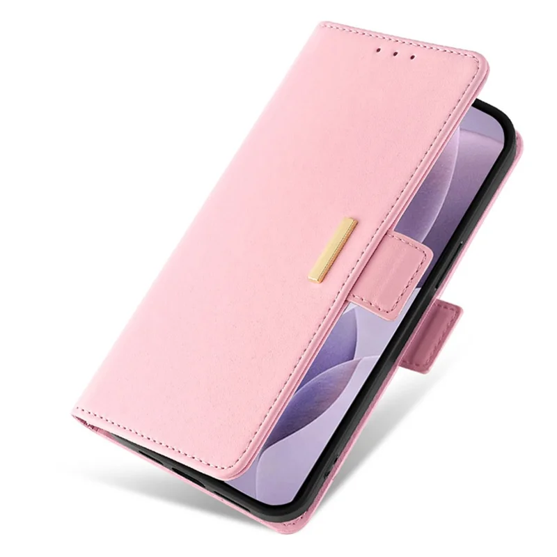 For Samsung Galaxy M15 5G Wallet Case Crossbody RFID Blocking PU Leather Phone Cover - Pink