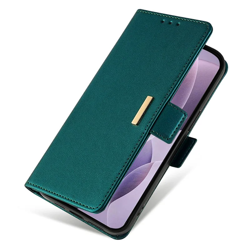 For Samsung Galaxy M15 5G Wallet Case Crossbody RFID Blocking PU Leather Phone Cover - Green