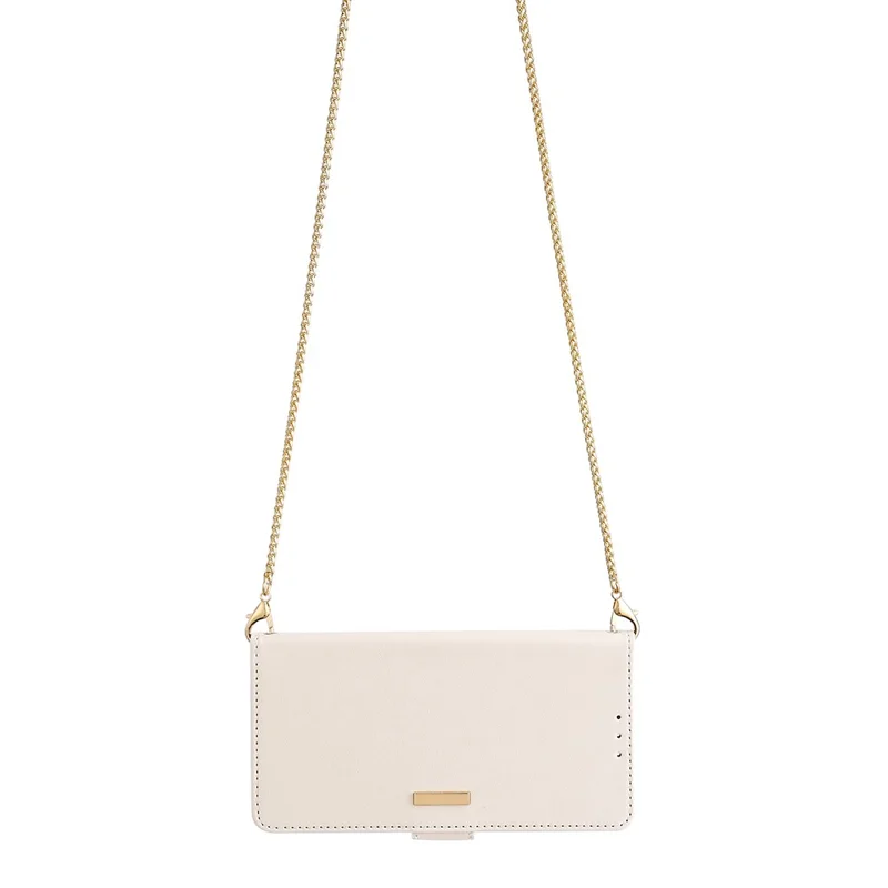 For TECNO Spark 20 Pro+ Phone Bag Crossbody Leather Wallet Case with Wallet Stand - White