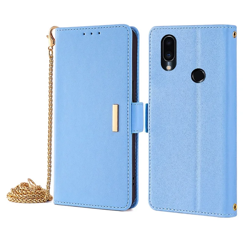 For Meizu Note 9 Case PU Leather Shockproof TPU Shell Wallet Phone Cover RFID Blocking - Blue