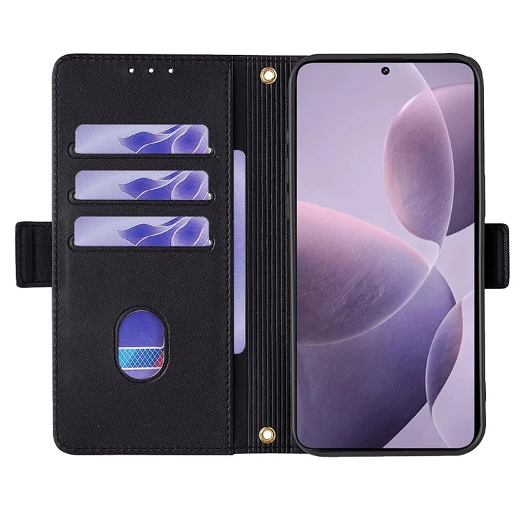 Для Xiaomi Poco F6 Pro 5G / Redmi K70 5G / K70 Pro 5G Чехол RFID-блокировка Кожаный кошелек Чехол для телефона - Черный