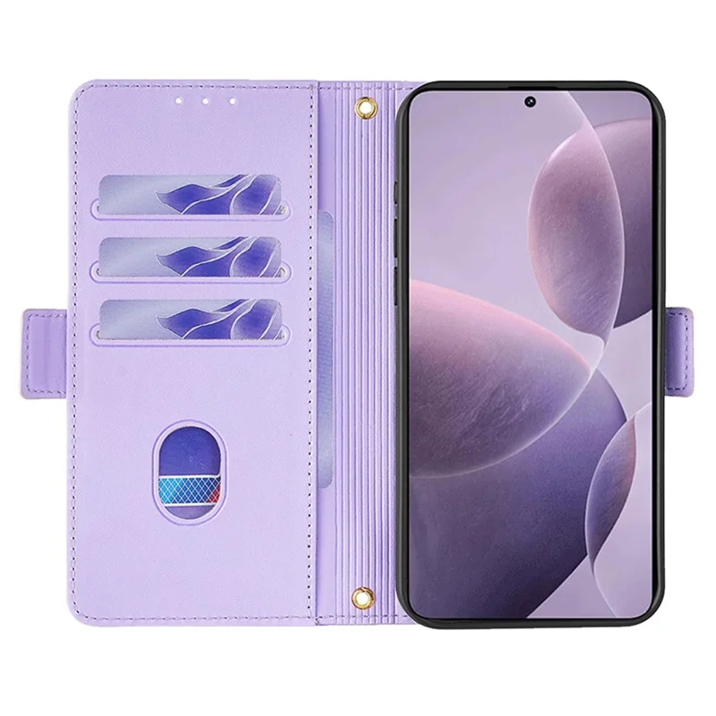 For Xiaomi Poco F6 Pro 5G / Redmi K70 5G / K70 Pro 5G Case RFID Blocking Wallet Leather Stand Phone Cover - Purple
