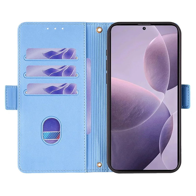 For Xiaomi Poco F6 Pro 5G / Redmi K70 5G / K70 Pro 5G Case RFID Blocking Wallet Leather Stand Phone Cover - Blue