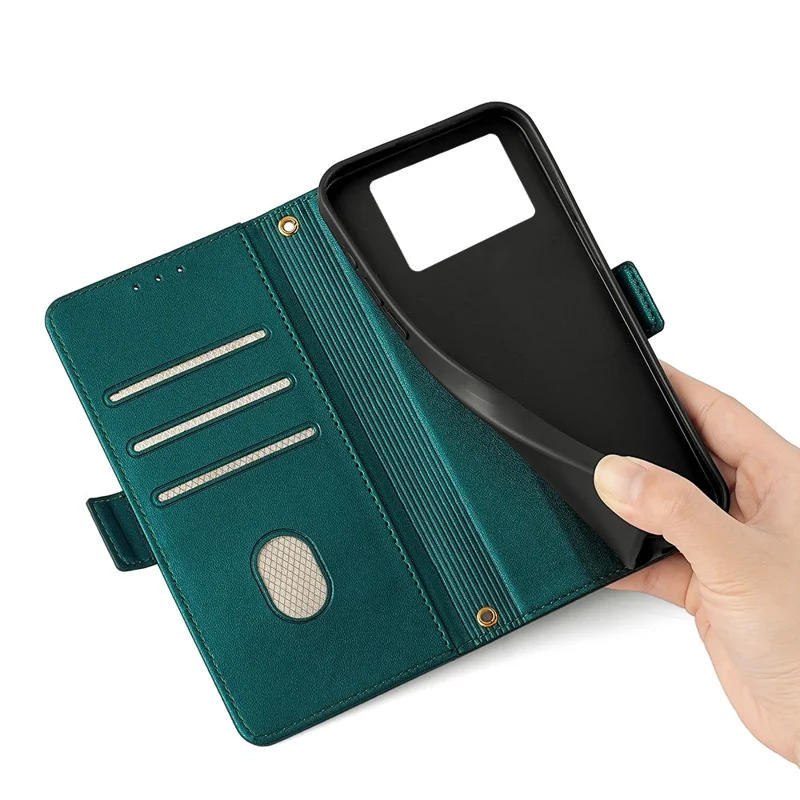 Para Xiaomi Poco F6 Pro 5G / Redmi K70 5G / K70 Pro 5G Case RFID Blocking Wallet Leather Stand Phone Cover - Verde