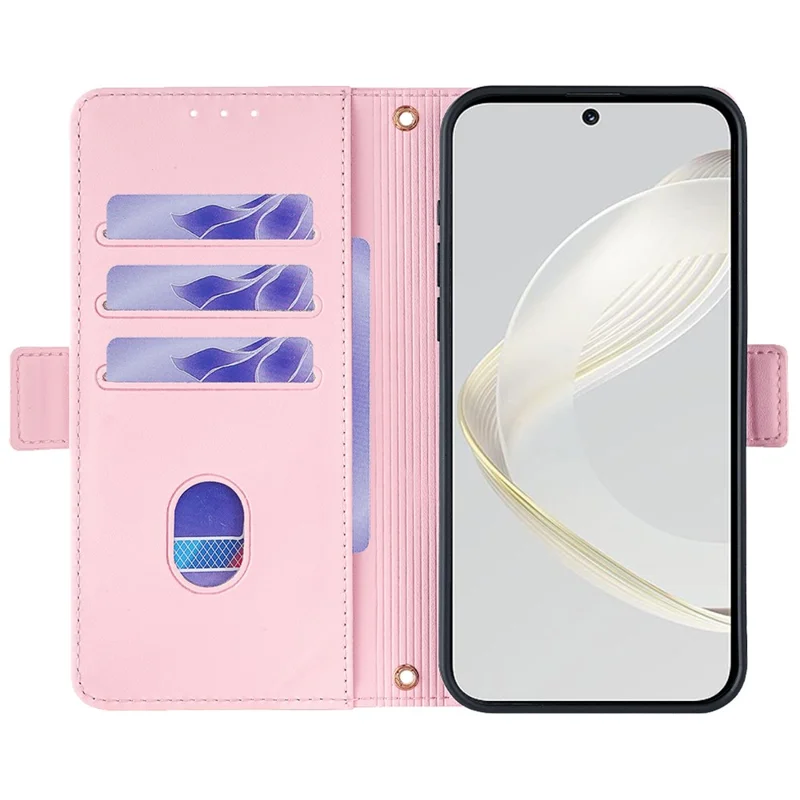 For Huawei nova 11 / nova 12s 4G / nova 12 Lite 4G Leather Phone Case with RFID Blocking Wallet - Pink