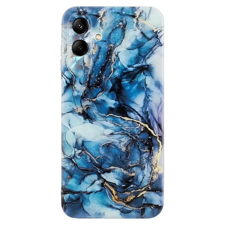 For Samsung Galaxy A05 4G Case Marble Pattern Print Soft TPU Phone Cover - Grey