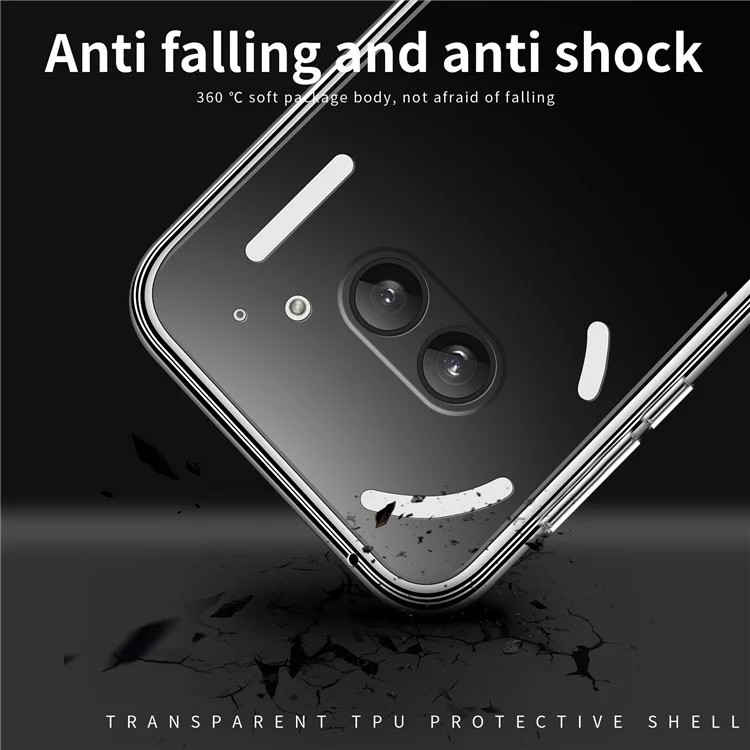 MOFI For Nothing Phone (2a) Plus / Phone (2a) Capa TPU Acabamento Suave