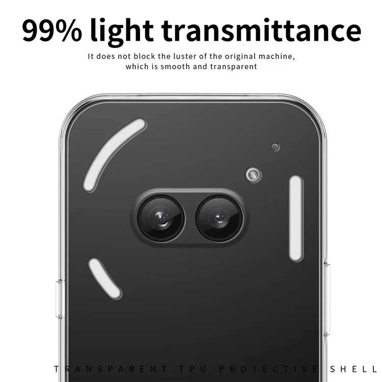MOFI For Nothing Phone (2a) Plus / Phone (2a) Capa TPU Acabamento Suave