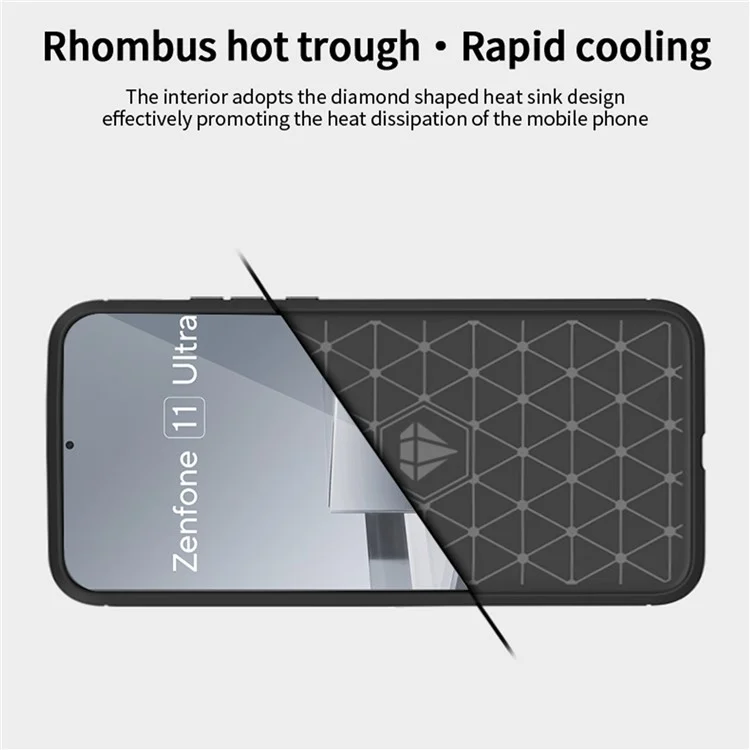 MOFI JK TPU Série-1 Para Asus Zenfone 11 Ultra 5G Capa TPU Anti-arranhões Capa de Telefone Slim - Preto