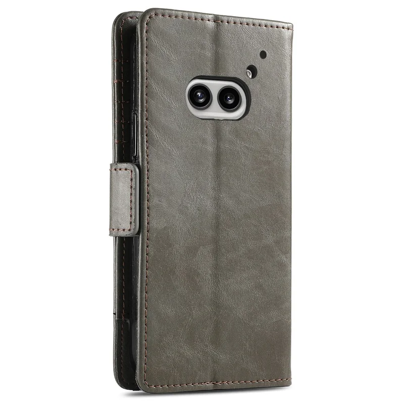 Til Nothing Phone (2a) Plus / Phone (2a) Phone Cases CASENEO PU Læder Cover Stand med RFID-blokerende Wallet - Grå