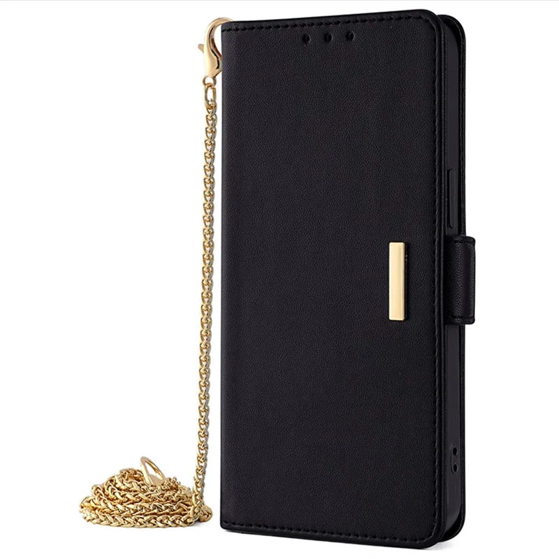 For Xiaomi Poco M5 4G Magnetic Phone Case RFID Blocking Leather Crossbody Wallet Cover - Black