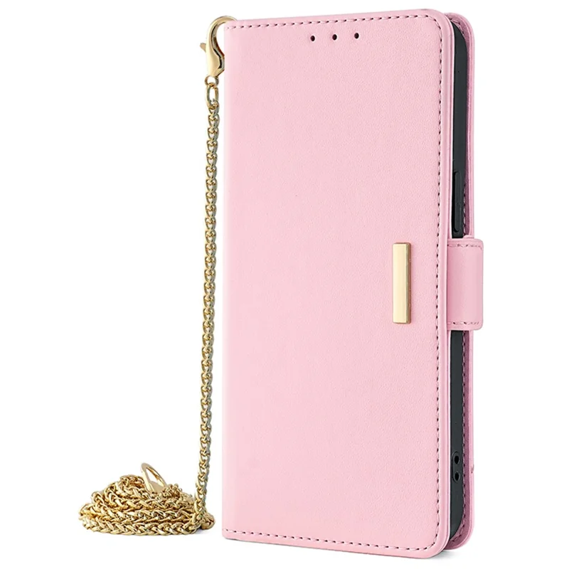 Voor ZTE Blade A53 Hoesje RFID-blokkering Portemonnee Crossbody Leren Telefoonhoes - Roze