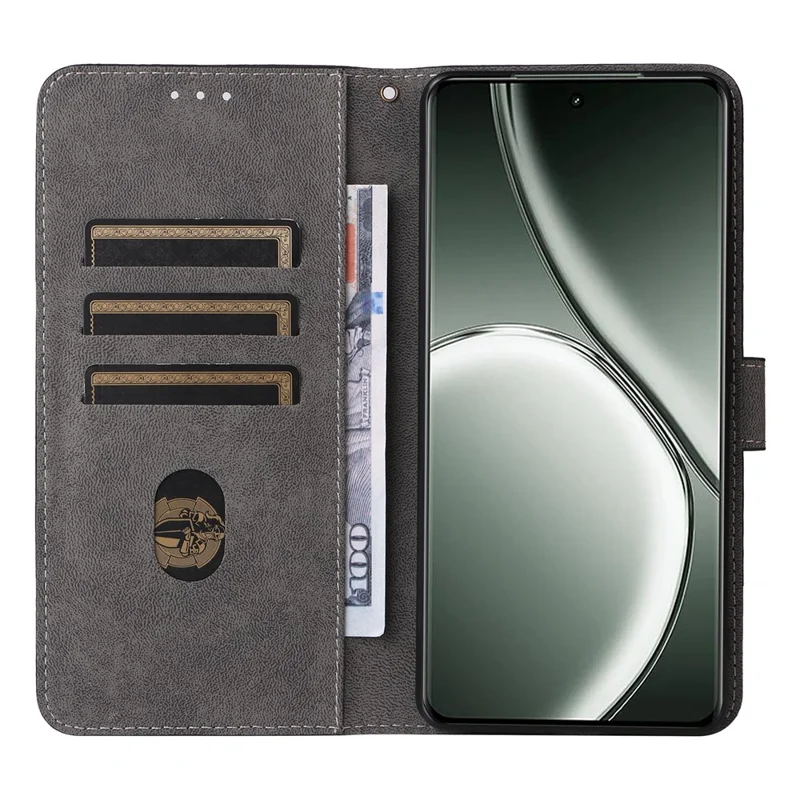 For Realme GT Neo6 SE 5G / Neo6 5G / GT 6 5G / GT 6T 5G Case RFID Blocking Stand Phone Cover with Wrist Strap - Green