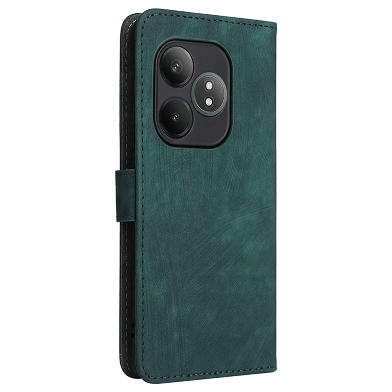 For Realme GT Neo6 SE 5G / Neo6 5G / GT 6 5G / GT 6T 5G Case RFID Blocking Stand Phone Cover with Wrist Strap - Green