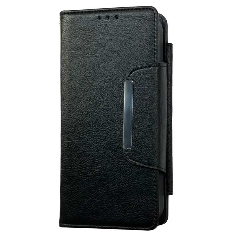 For Samsung Galaxy S22+ 5G Case Detachable 2-in-1 Leather Drop-Proof Stand Phone Cover - Black