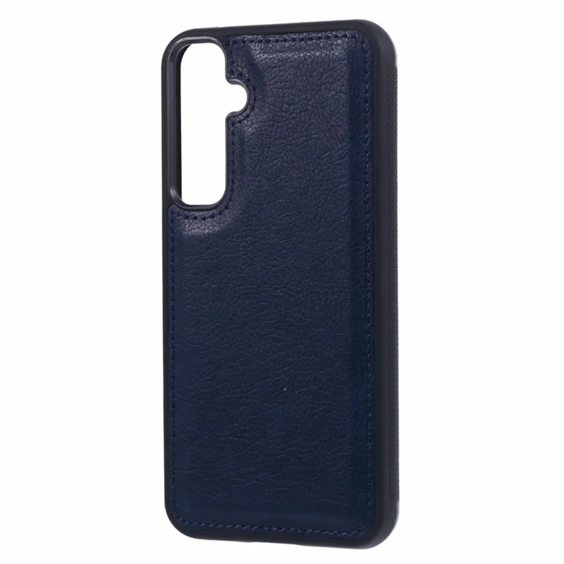 For Samsung Galaxy A54 5G Case Calf Texture PU Leather Anti-Fingerprint Back Phone Cover - Sapphire