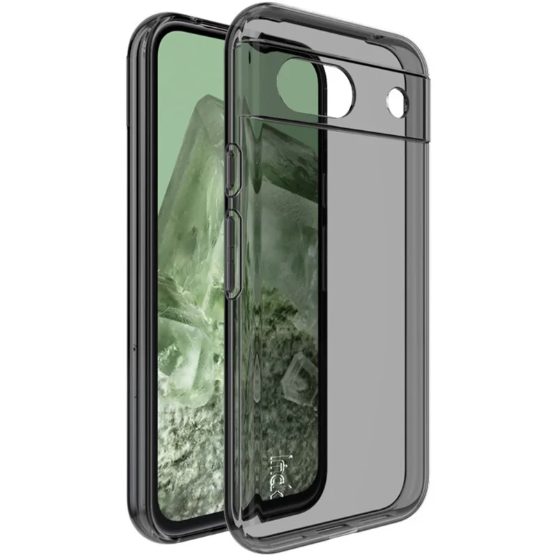 IMAK UX-5 Series For Google Pixel 8a Case Anti-Scratch TPU Phone Cover - Transparent Black