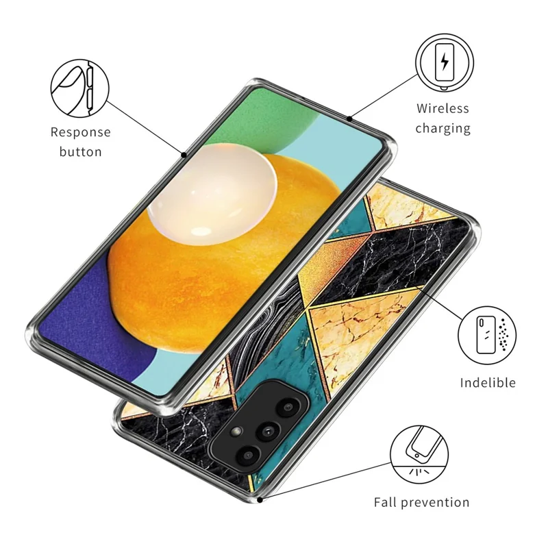 For Samsung Galaxy A15 4G / A15 5G Cell Phone Cases Pattern Printing TPU Scratch-proof Cover - Style B