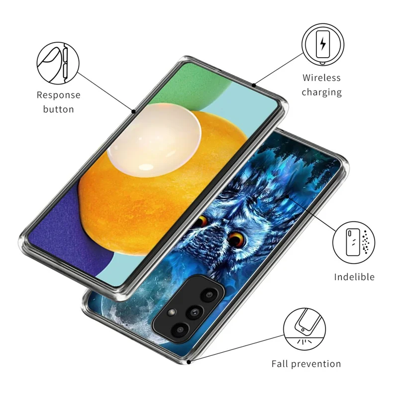 For Samsung Galaxy A15 4G / A15 5G Cell Phone Cases Pattern Printing TPU Scratch-proof Cover -  Style F