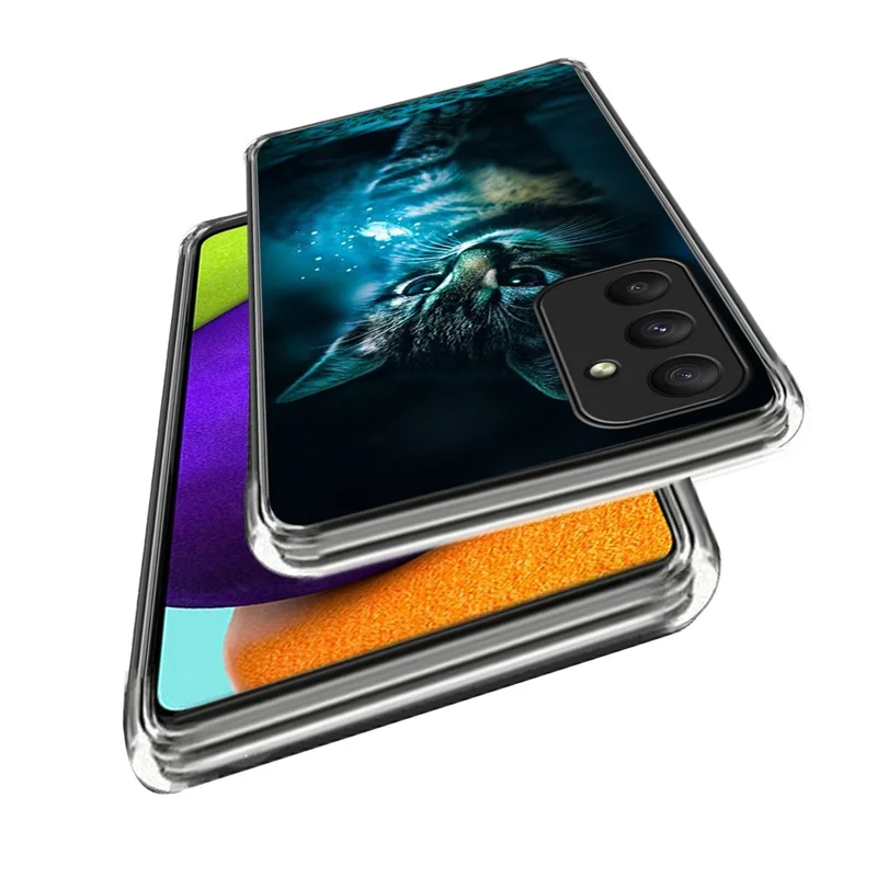 For Samsung Galaxy A55 5G Slim Case Pattern Printing Shockproof TPU Phone Cover - Style H