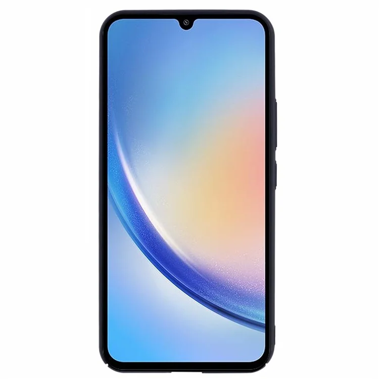 Für Samsung Galaxy A34 5G Rubberized Backcover Skin-Touch PC Handyhülle - Schwarz