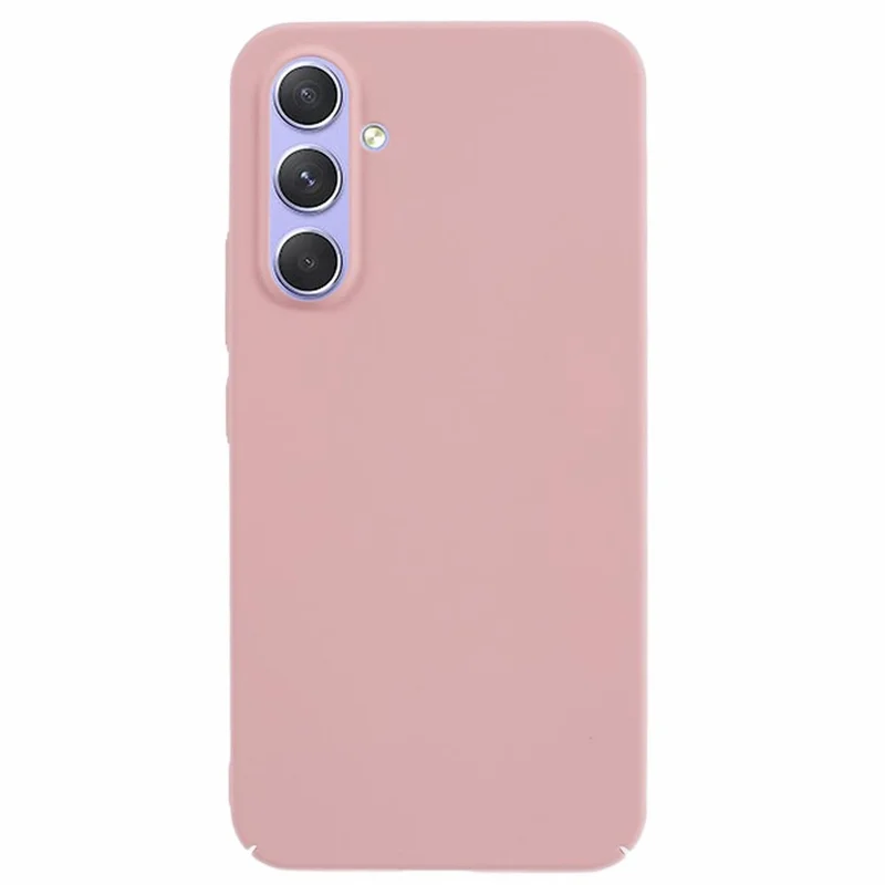 For Samsung Galaxy A34 5G Rubberized Back Case Skin-touch PC Cell Phone Cover - Pink