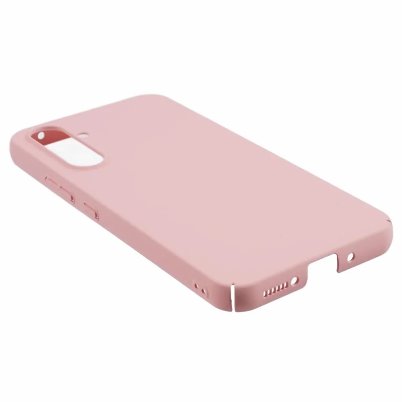 For Samsung Galaxy A34 5G Rubberized Back Case Skin-touch PC Cell Phone Cover - Pink