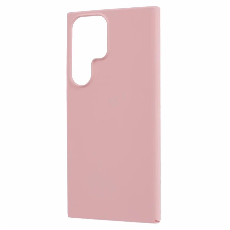 For Samsung Galaxy S22 Ultra 5G Hard PC Phone Case Skin-Touch Rubberized Cell Phone Cover - Pink