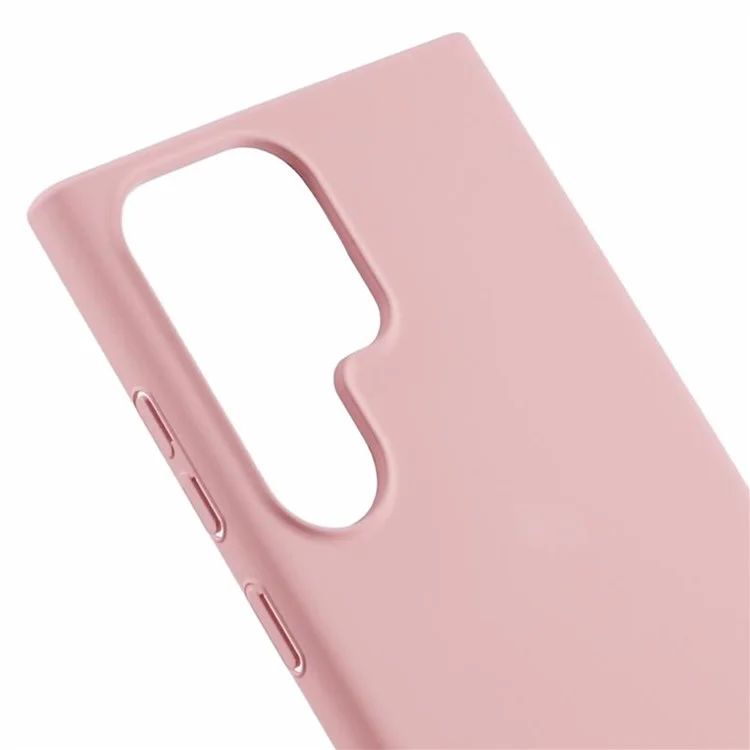 For Samsung Galaxy S22 Ultra 5G Hard PC Phone Case Skin-Touch Rubberized Cell Phone Cover - Pink
