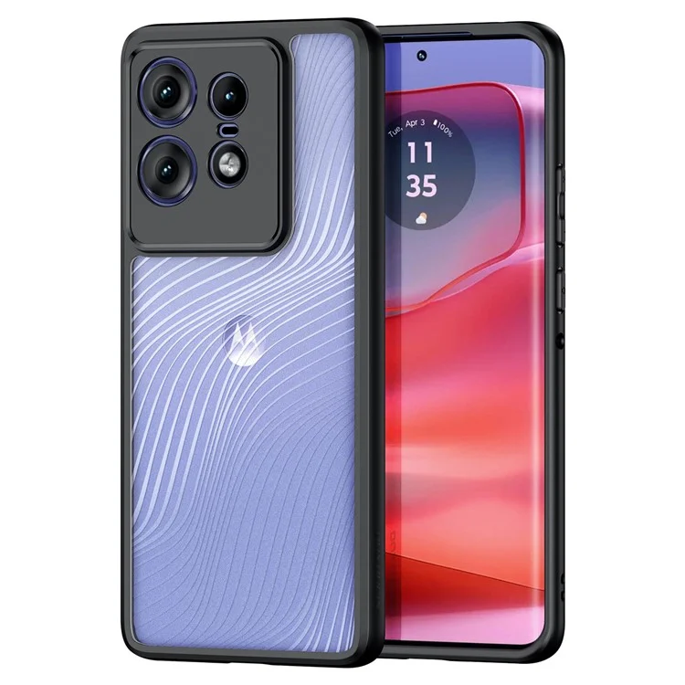 DUX DUCIS Aimo Serie für Motorola Edge 50 Pro 5G Hülle TPU+PC Stoßdämpfende Handyhülle (REACH-Zertifizierung) - Schwarz