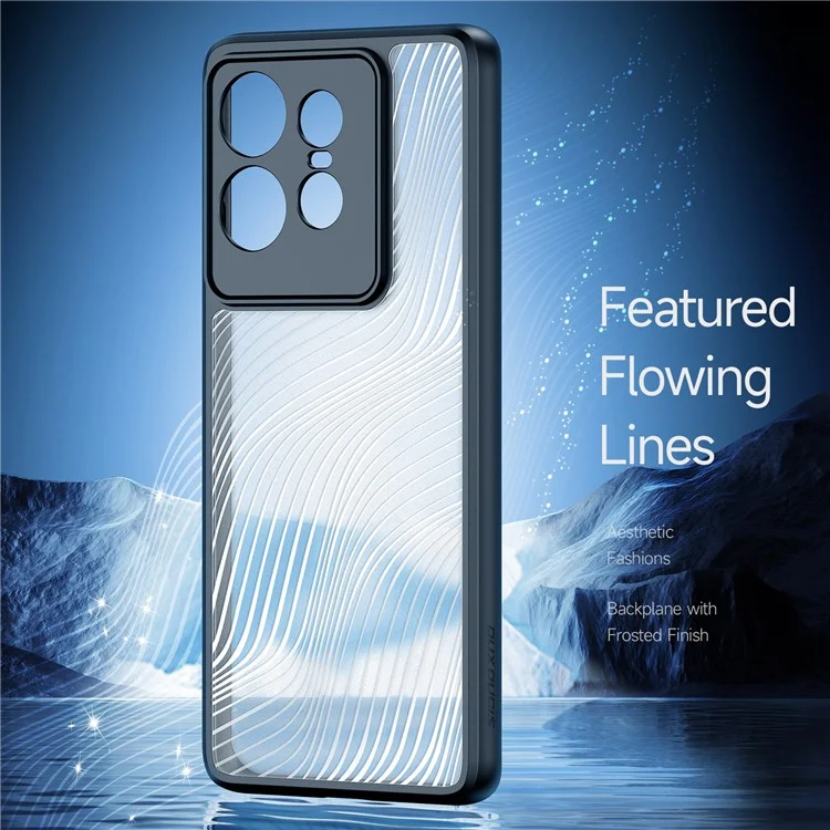 DUX DUCIS Aimo Serie für Motorola Edge 50 Pro 5G Hülle TPU+PC Stoßdämpfende Handyhülle (REACH-Zertifizierung) - Schwarz