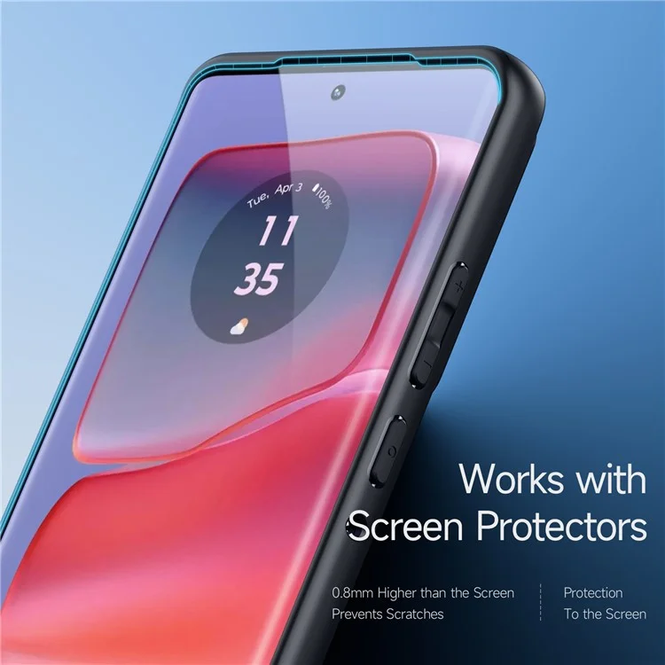DUX DUCIS Aimo Serie für Motorola Edge 50 Pro 5G Hülle TPU+PC Stoßdämpfende Handyhülle (REACH-Zertifizierung) - Schwarz