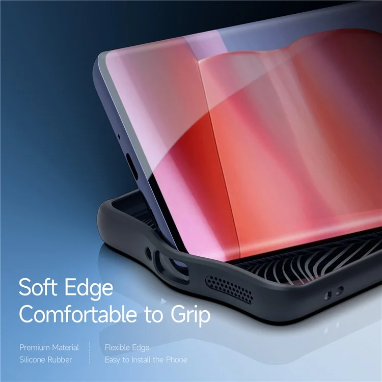 DUX DUCIS Aimo Serie für Motorola Edge 50 Pro 5G Hülle TPU+PC Stoßdämpfende Handyhülle (REACH-Zertifizierung) - Schwarz