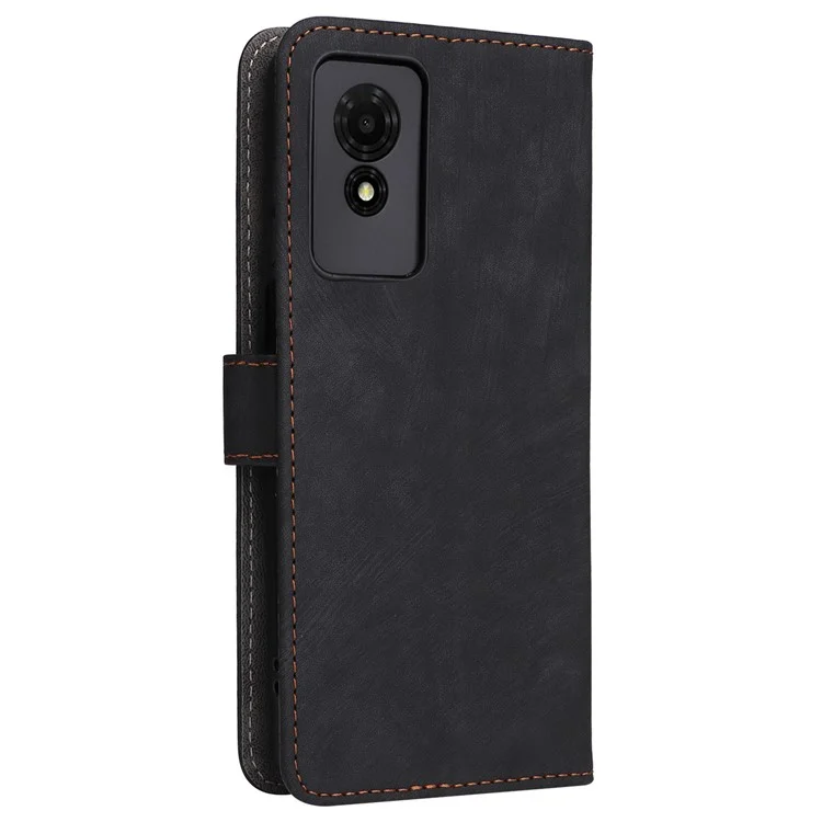 Per TCL 501 T433D Case Wallet RFID Blocking Leather Phone Cover Wholesale Supplier - Nero