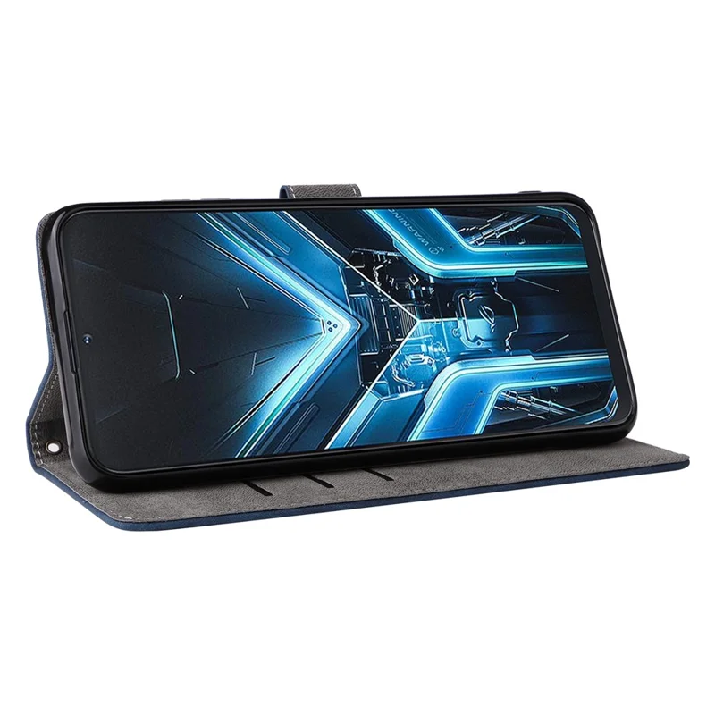 For Cubot X70 Case RFID Blocking Wallet Leather Cover Mobile Accessories   Supplier - Blue