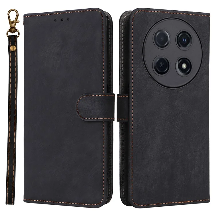 Per Huawei nova 12i 4G / Enjoy 70 Pro Custodia RFID Blocking Flip Folio Custodia in pelle per cellulare - Nero