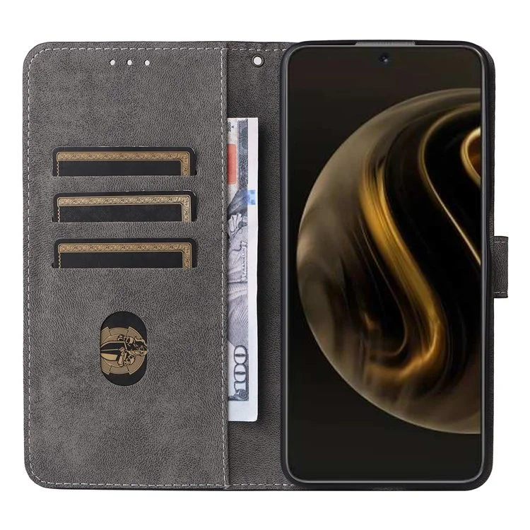 Per Huawei nova 12i 4G / Enjoy 70 Pro Custodia RFID Blocking Flip Folio Custodia in pelle per cellulare - Nero