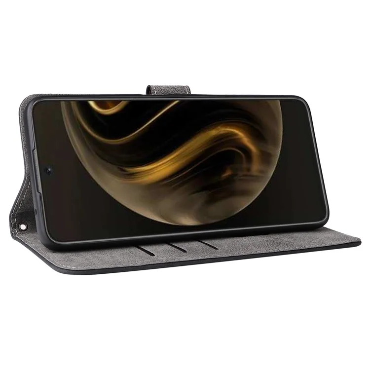 Per Huawei nova 12i 4G / Enjoy 70 Pro Custodia RFID Blocking Flip Folio Custodia in pelle per cellulare - Nero