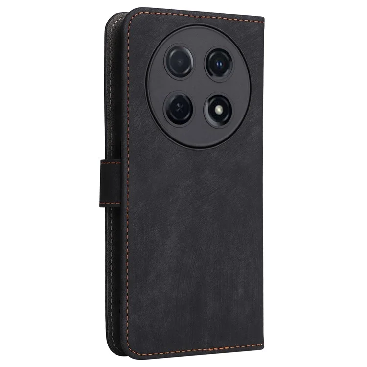 Per Huawei nova 12i 4G / Enjoy 70 Pro Custodia RFID Blocking Flip Folio Custodia in pelle per cellulare - Nero
