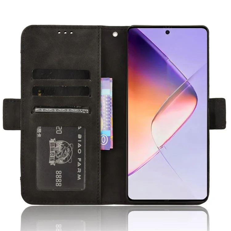 Per Infinix Note 40 X6853 Custodia Antiurto in Pelle con Slot Multipli per Schede - Nero