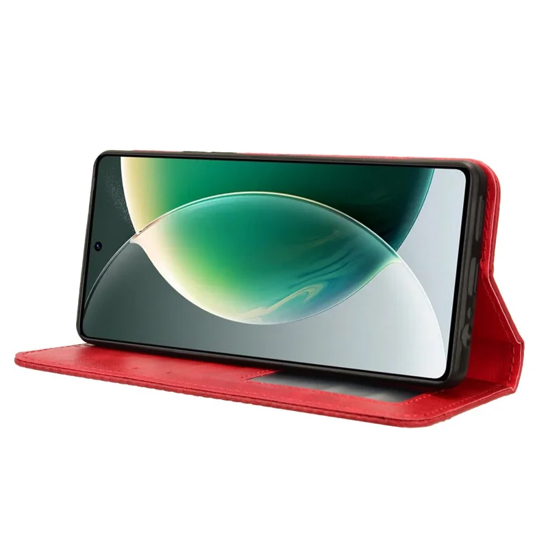 For TECNO Camon 30 4G CL6 / 5G CL7 Case Wallet PU Leather Flip Phone Stand Cover - Red