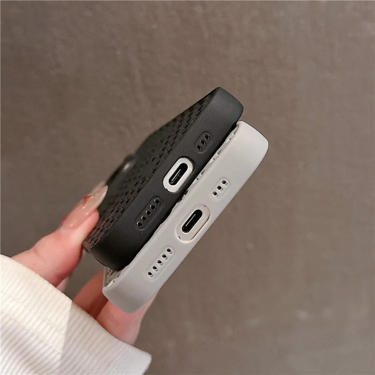 For iPhone 15 Pro Magnetic Case Lens Kickstand TPU+PC Heat Dissipation Phone Cover - Grey