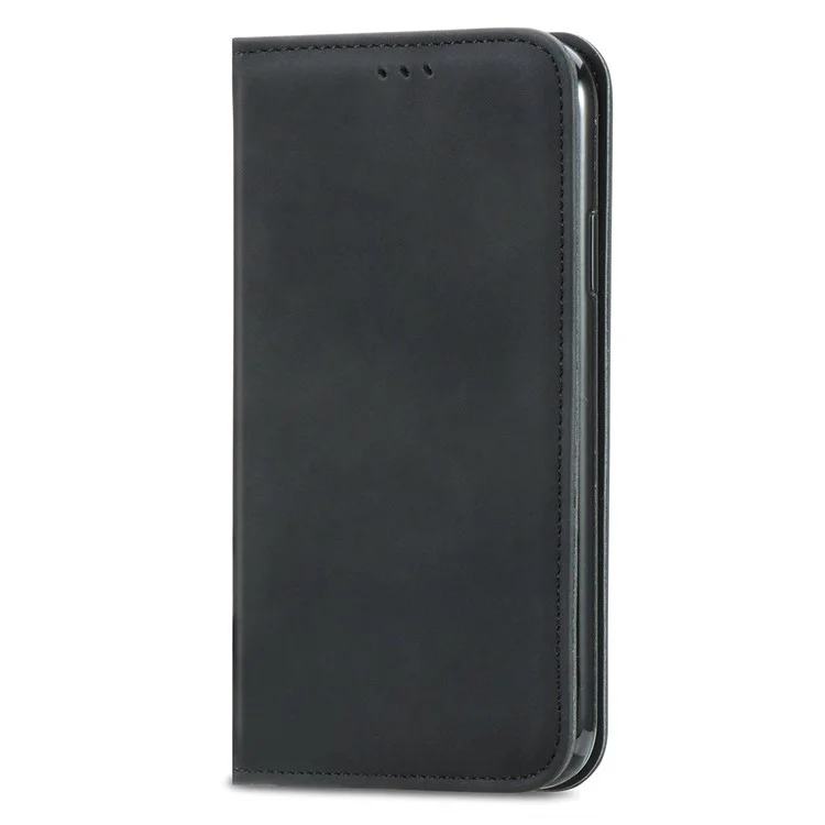 For Honor X9b 5G / Magic6 Lite 5G / X50 5G Case PU Leather Skin-touch Mobile Phone Stand Cover - Black
