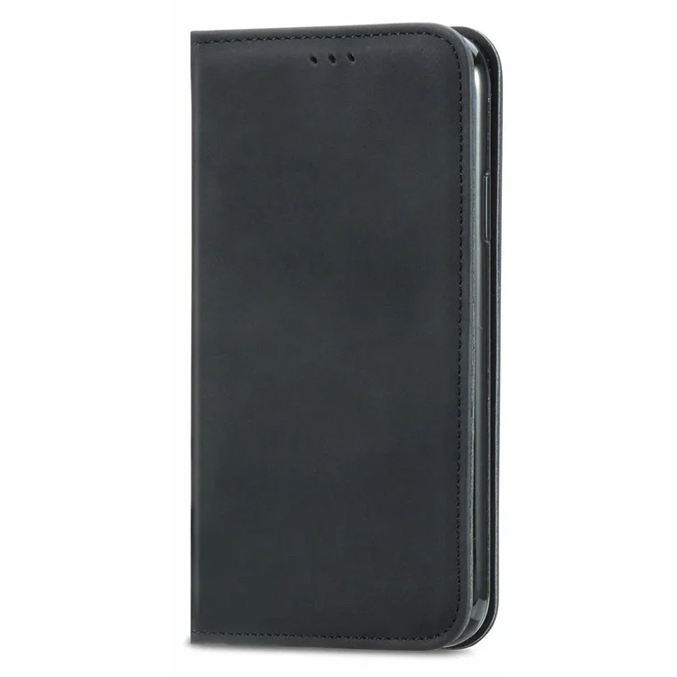 For Realme 12 4G / 12+ 5G Folio Flip Case PU Leather Skin-Touch Mobile Phone Cover - Black