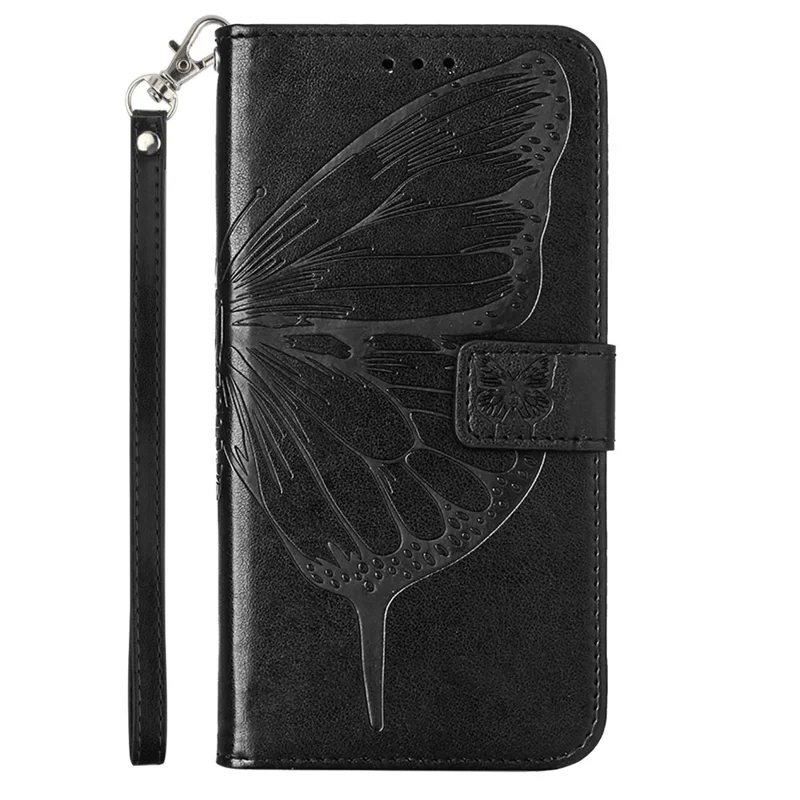 YB Impression de Série 4 Pour Samsung Galaxy M62 Portefeuille en Cuir en Cuir Butterfly Téléphone - Noir