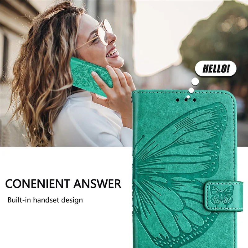 Série d'impression YB-4 pour Samsung Galaxy Z Fold6 5G Étui portefeuille en cuir Housse de téléphone avec dragonne - Vert