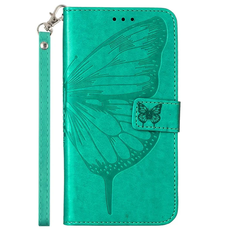 Série d'impression YB-4 pour Samsung Galaxy Z Fold6 5G Étui portefeuille en cuir Housse de téléphone avec dragonne - Vert