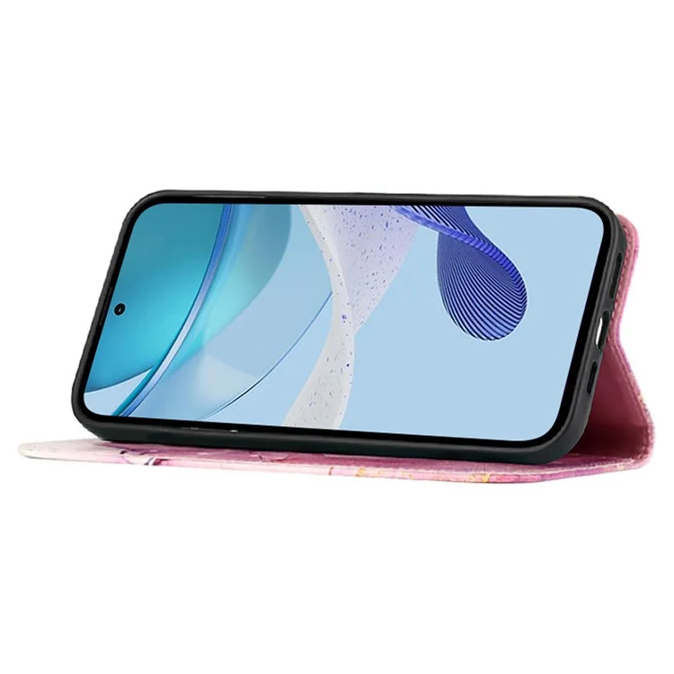 Per Samsung Galaxy Z Fold6 5G Wallet Case Custodia in Pelle Copertina Telefono con Tracolla - Rosa / Viola / Oro LS001