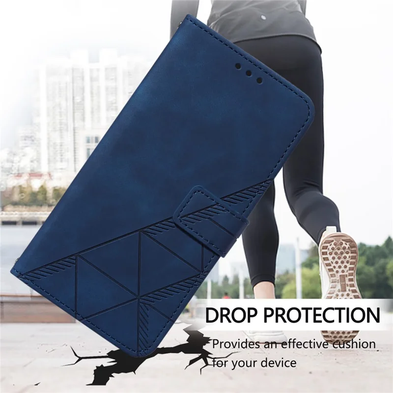 Yb-unterdruckreihe-1 Für Samsung Galaxy M62 / F62 Wallet Hülle Ledermagnetverschluss Telefonabdeckung - Saphir