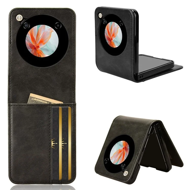 Per ZTE Libero Flip Wallet Case Shockproof Leather Phone Cover - Nero